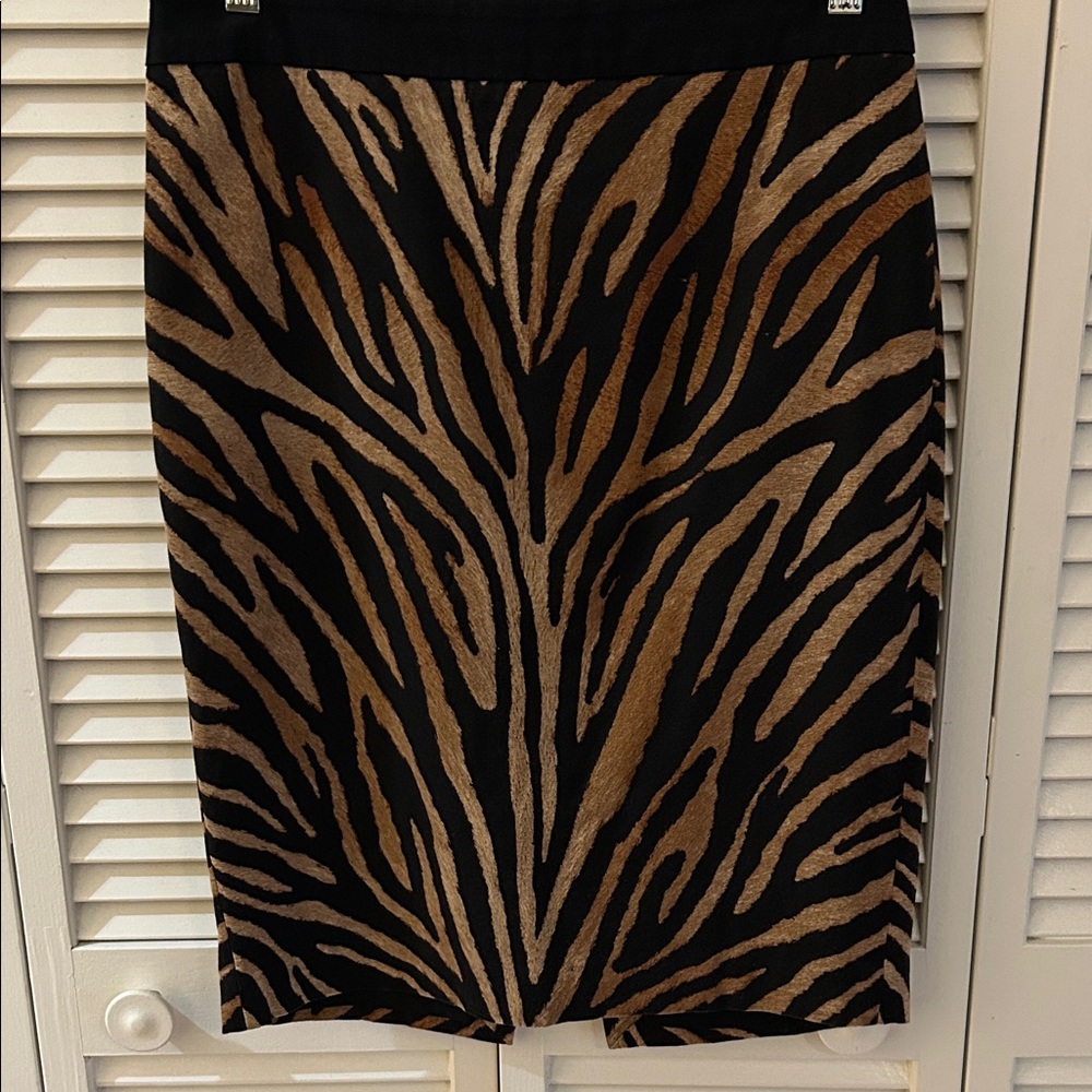 WHBM Animal Print Pencil Skirt